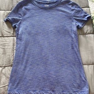 Blue and white striped tshirt